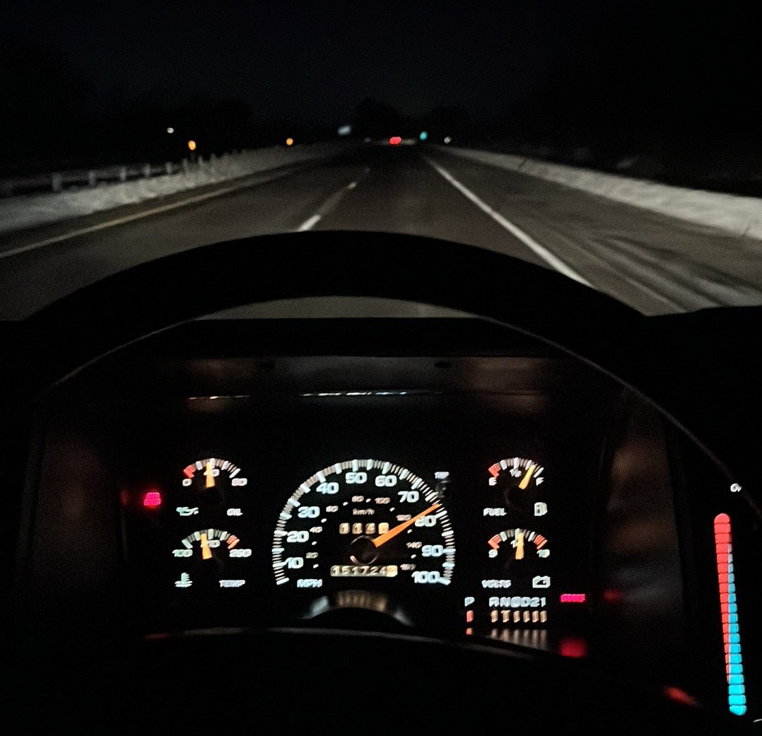 van dash on the way home